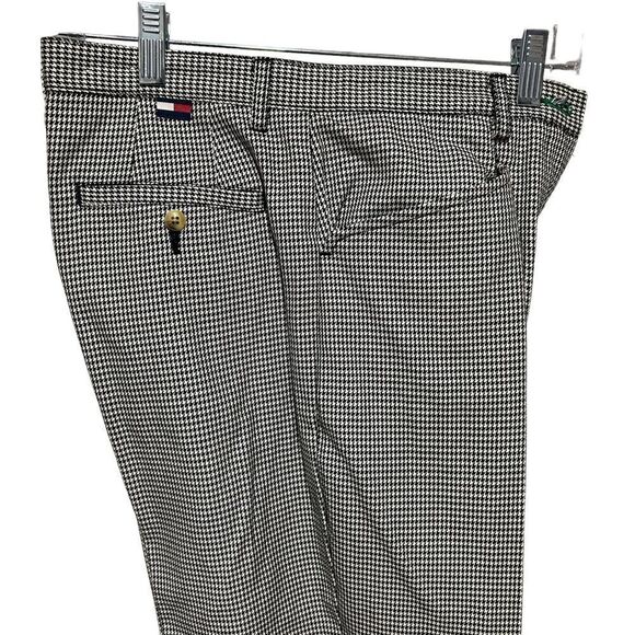 Tommy Hilfiger Houndstooth Plaid Check Trousers Slacks - Picture 10 of 14